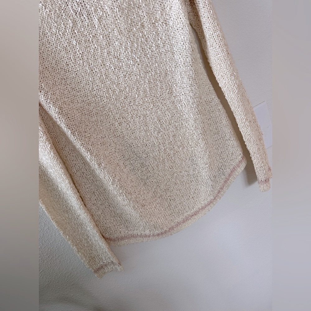Urban Day Creamy Pale Pink Knit Sweater - Picture 3 of 11